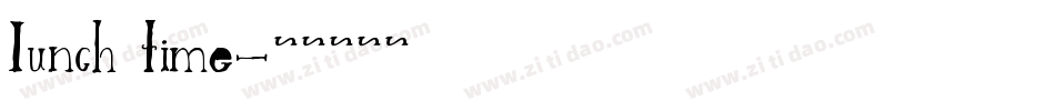 Iunch time字体转换